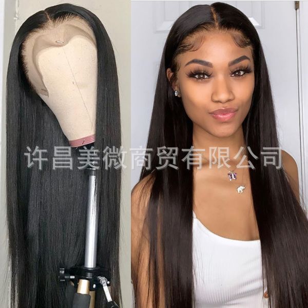 13X4 Lace Wig Natural Hair Lace Frontal Wig 13X4 Front Lace Headgear