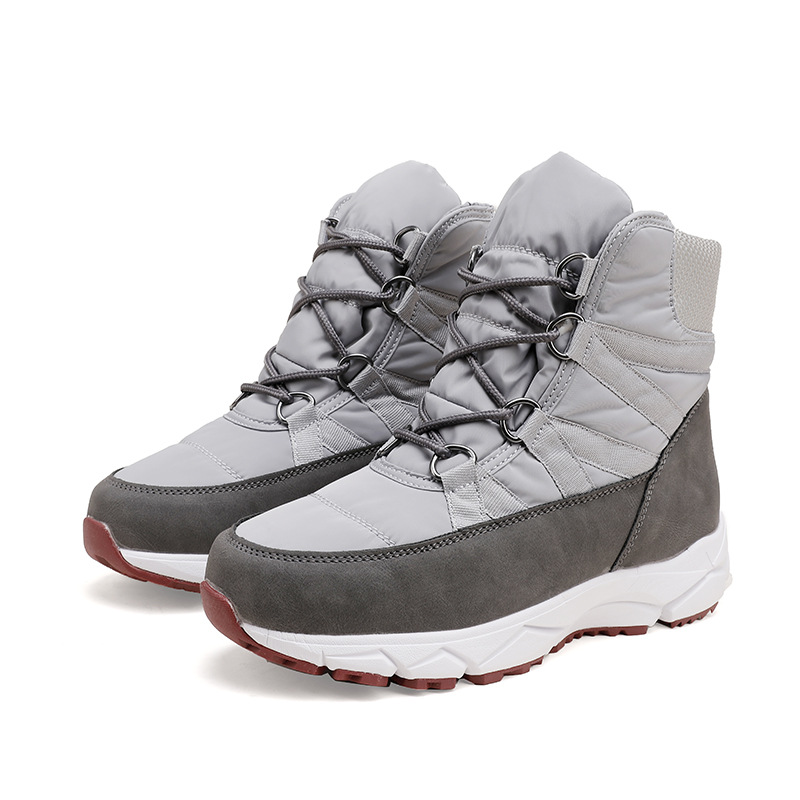 Nueve copos de nieve de comercio exterior de nueve colores, botas de nieve rusas transfronterizas europeas, zapatos de mujer, interior de lana gruesa