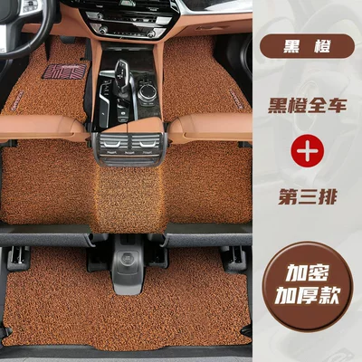 Universal Foot Pad – for the driver's side and passenger - full-set-three-rows-pure-enjoyment-series-black-and-orange