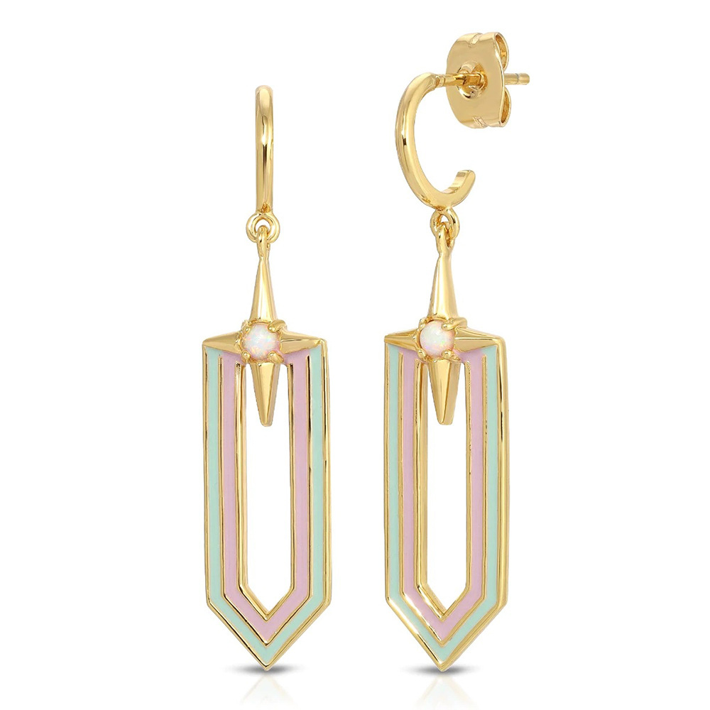 Womenu0027S Simple Style Geometric Star Moon Stainless Steel Earrings Necklace Plating Stainless Ste