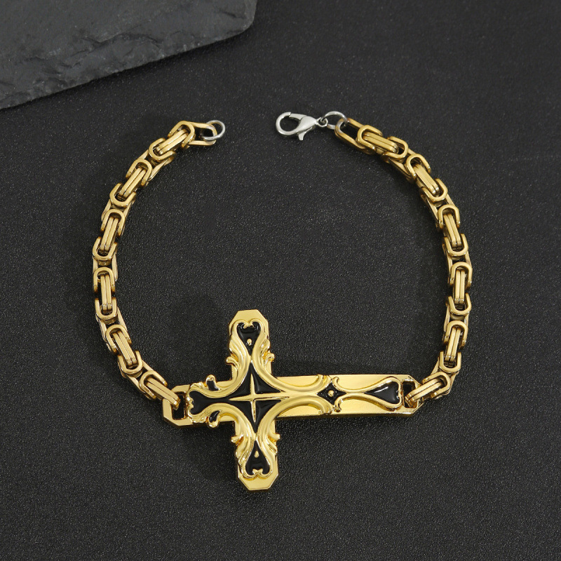 Cross-Border Popular Simple Cross Bracelet Women's Jewelry Fashion Trend High Quality Men's Party Accessories Wholesale