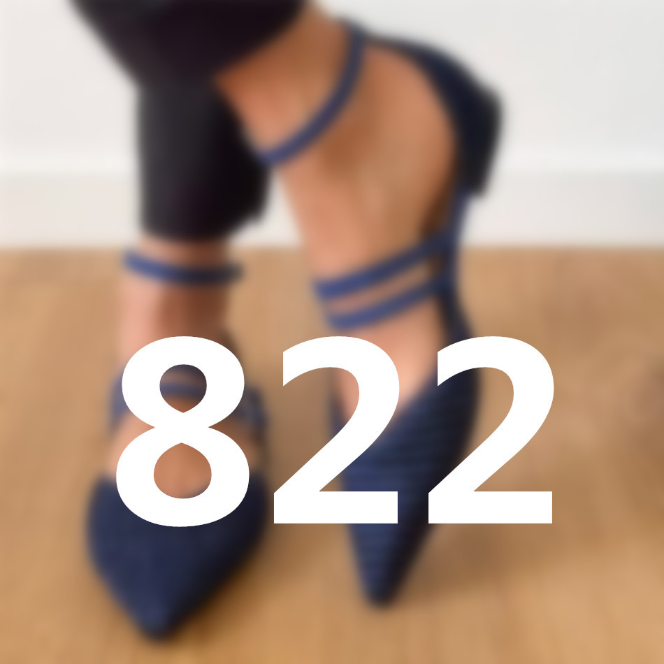 822编织尖头V口细带搭扣平底单鞋34-43大码鞋