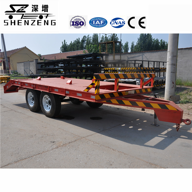 挖掘机拖车 钩机拖车 平板拖车 80钩机拖车厂家