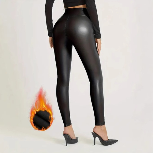 Women's PU Leather Lengthen Slim High-Waisted Pencil Skirt Tight Matte imitation leather long pants yoga pants best-selling bum lifting