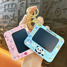 新款小动物涂鸦画板钥匙扣解压学生玩具写字板书包挂件礼品批发