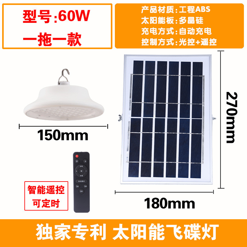 새로운 렌즈 UFO [60W 원격 제어 + 조명 제어]]