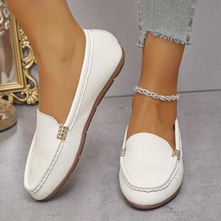 W 61428 Flat bean shoes ƽ�׶���ŮЬ�羳���uͨ���Q