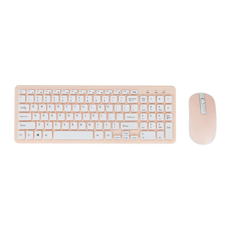 2.4gワイヤレスキーボードマウスセットノートブックデスクトップスマートテレビユニバーサルチョコレートキーボードマウスワイヤレスセット|undefined