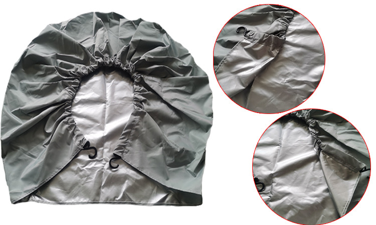 Cross-border Amazon car tire protective cover spare tire sun protection dust cover 4-piece set 420D wheel cover