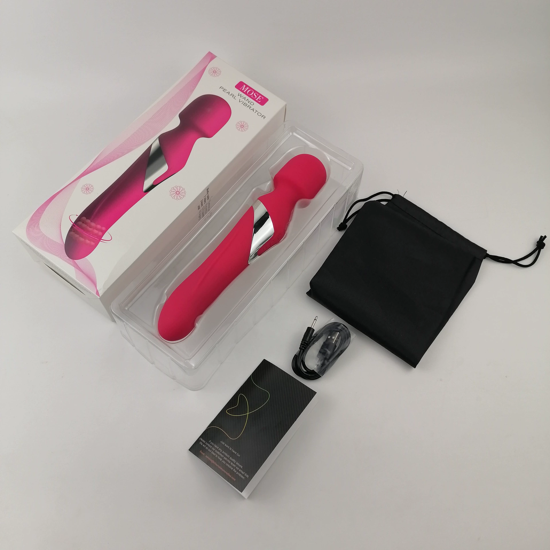 NVTOYS Моисей MOSE вращающаяся бусина вибрирующая палочка с двумя головками AV палочка для женской мастурбации и массажа клитора стимуляция G-точки и интерес