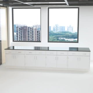 沃林沃定制实验室工作台操作台理化板化验室桌全钢实验台边台