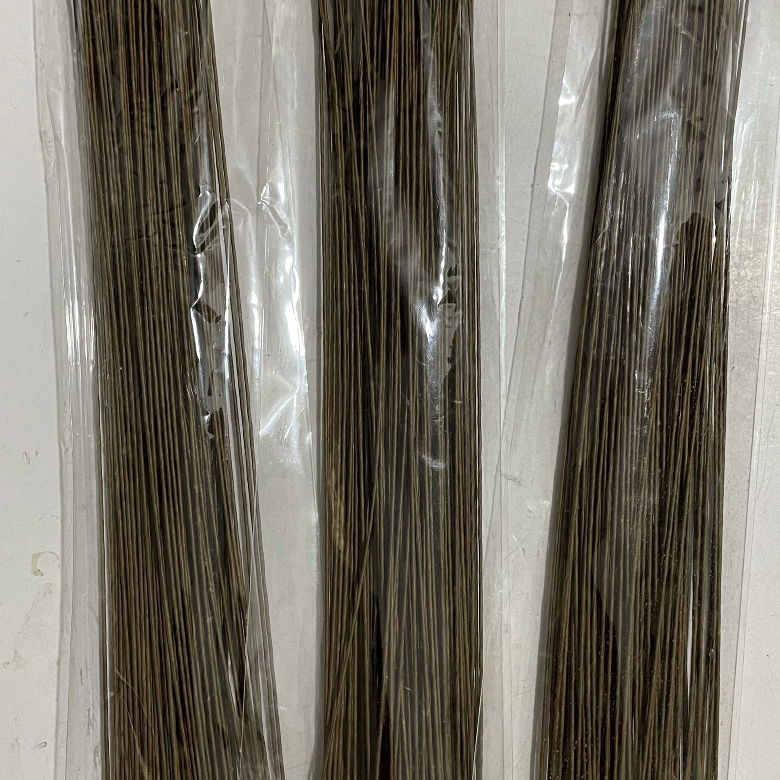 Alambre floral No. 18-28 Alambre de hierro envuelto en papel de 36CM, fondant, bricolaje, ramo tejido de flores permanentes hecho a mano, venas de hojas verdes