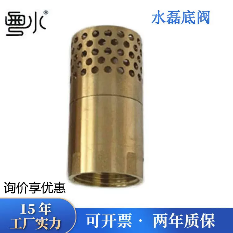 黄铜底阀 1寸1.5寸2寸止回阀单向阀止逆阀螺纹抽水机水泵止回阀门