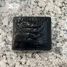 25新款鳄鱼皮钱包男士休闲百搭真鳄爪子短夹时尚潮流黑色耐磨钱夹