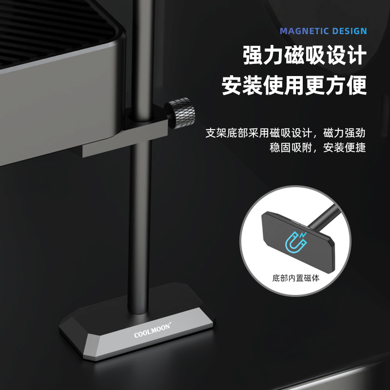 Soporte de tarjeta gráfica de gato de GH-195 transfronterizo Soporte vertical de computadora Soporte de tarjeta gráfica GPU de aleación de aluminio