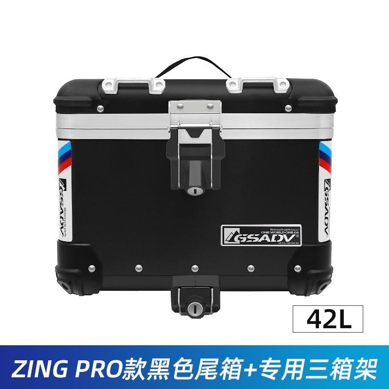 TRK552X 블랙 ZINGpro 테일 박스 3 박스 랙은 사이드 백/라인드 백레스트와 일치 할 수 있습니다.