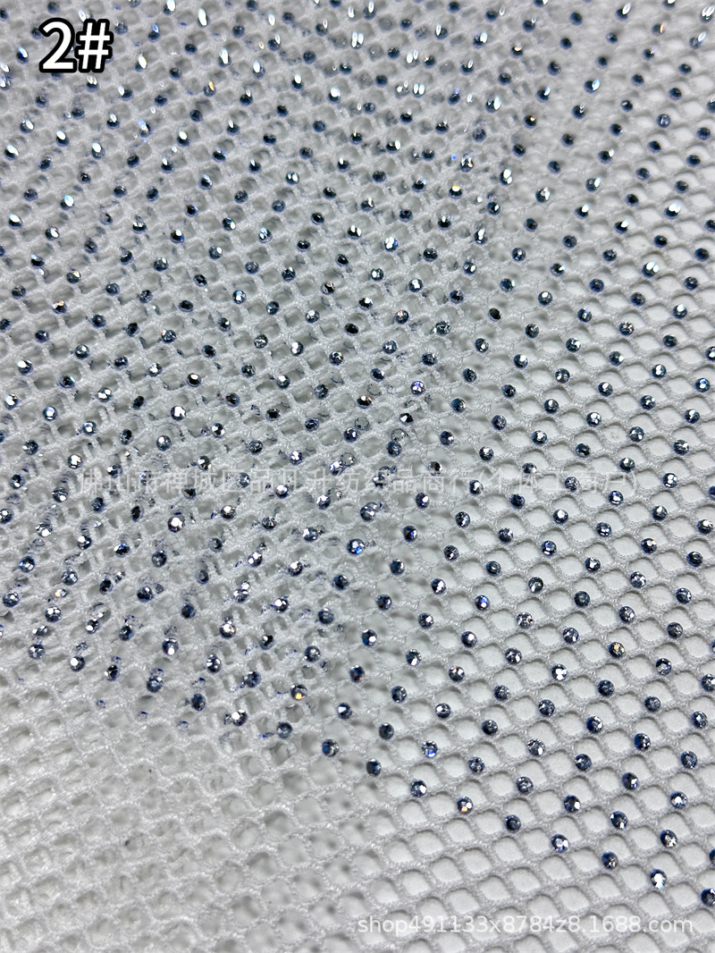 Fabricante nuevo sitio de vidrio de Austria taladro de malla elástica densa para brindis vestido de noche image 7