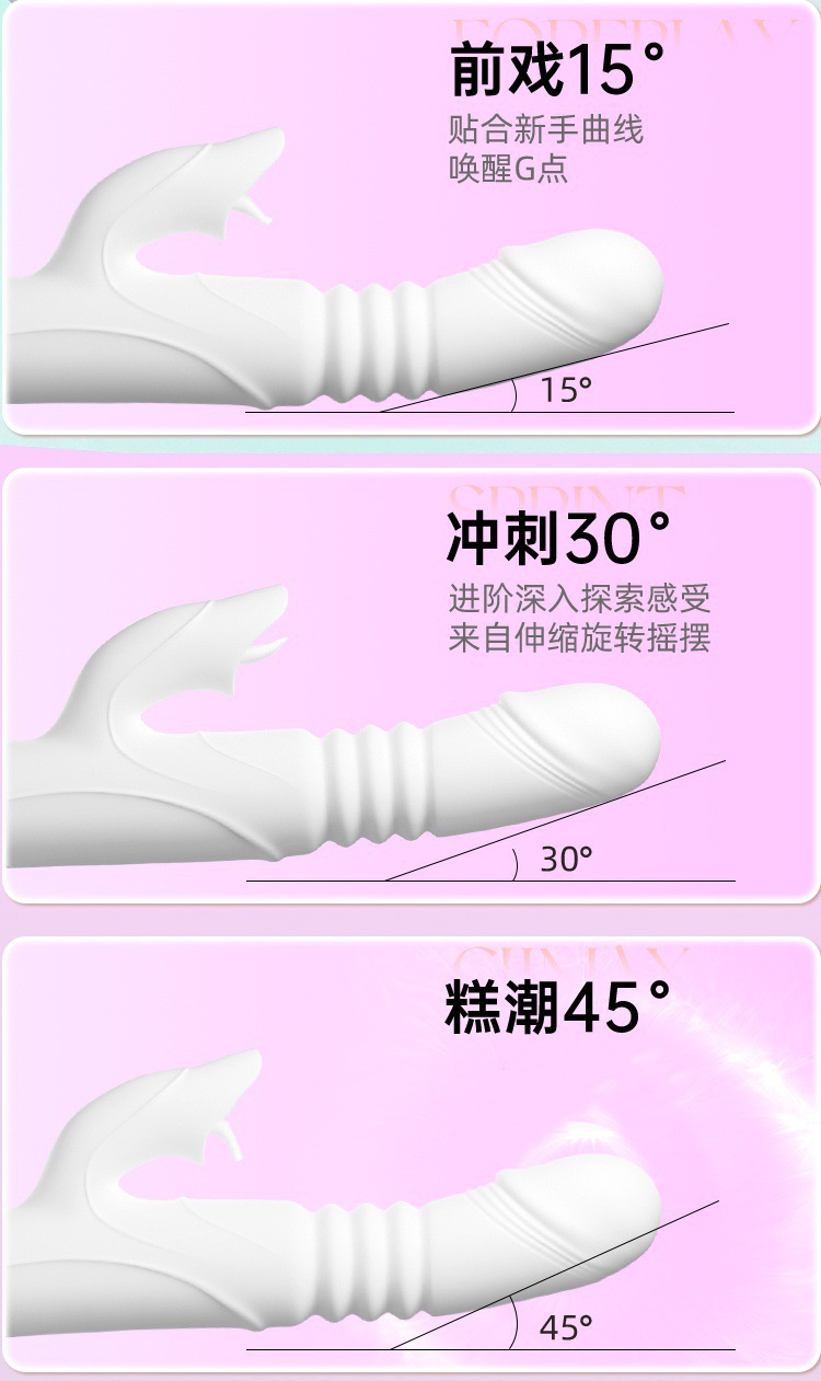 Jiuai Fairy Vibrating Wand for Adults, Electric Button Control, Pink/White/Yellow, ABS — detail image 12