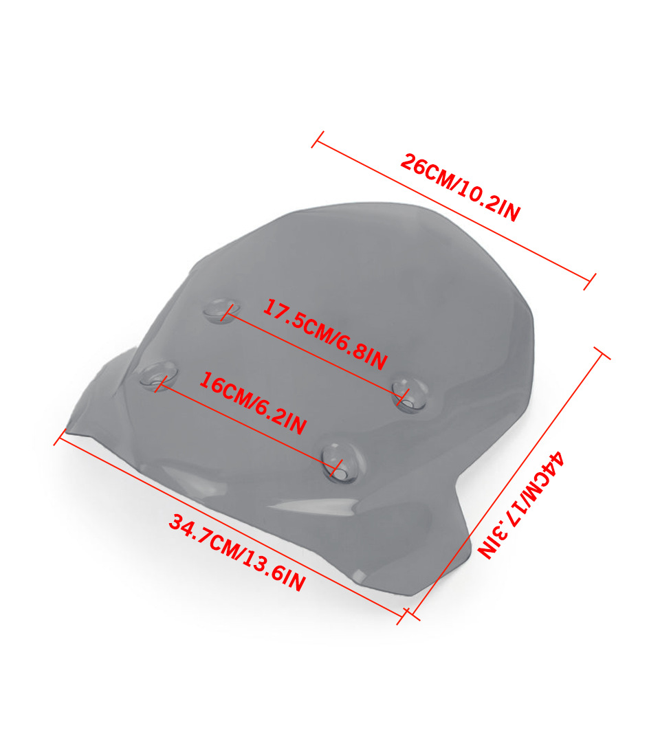 Suitable for BMW F900GS 2024-2026, specialized front windshield heightening deflector cover, windscreen cover, rain shield