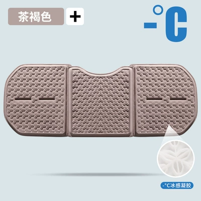 All Seasons, Summer Cooling Cushion, Breathable Seat cushion, seat cover - 26-airplane-style-gel-seat-cushion-tea-brown-rear-row-long-pad