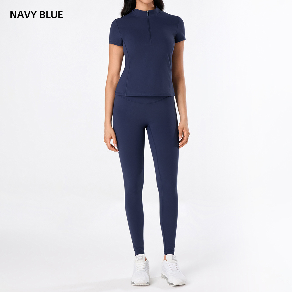 Yoga desnudo chaleco de mujer nuevo cintura alta hip running pantalones de entrenamiento elástico ajuste conjunto de ropa de entrenamiento