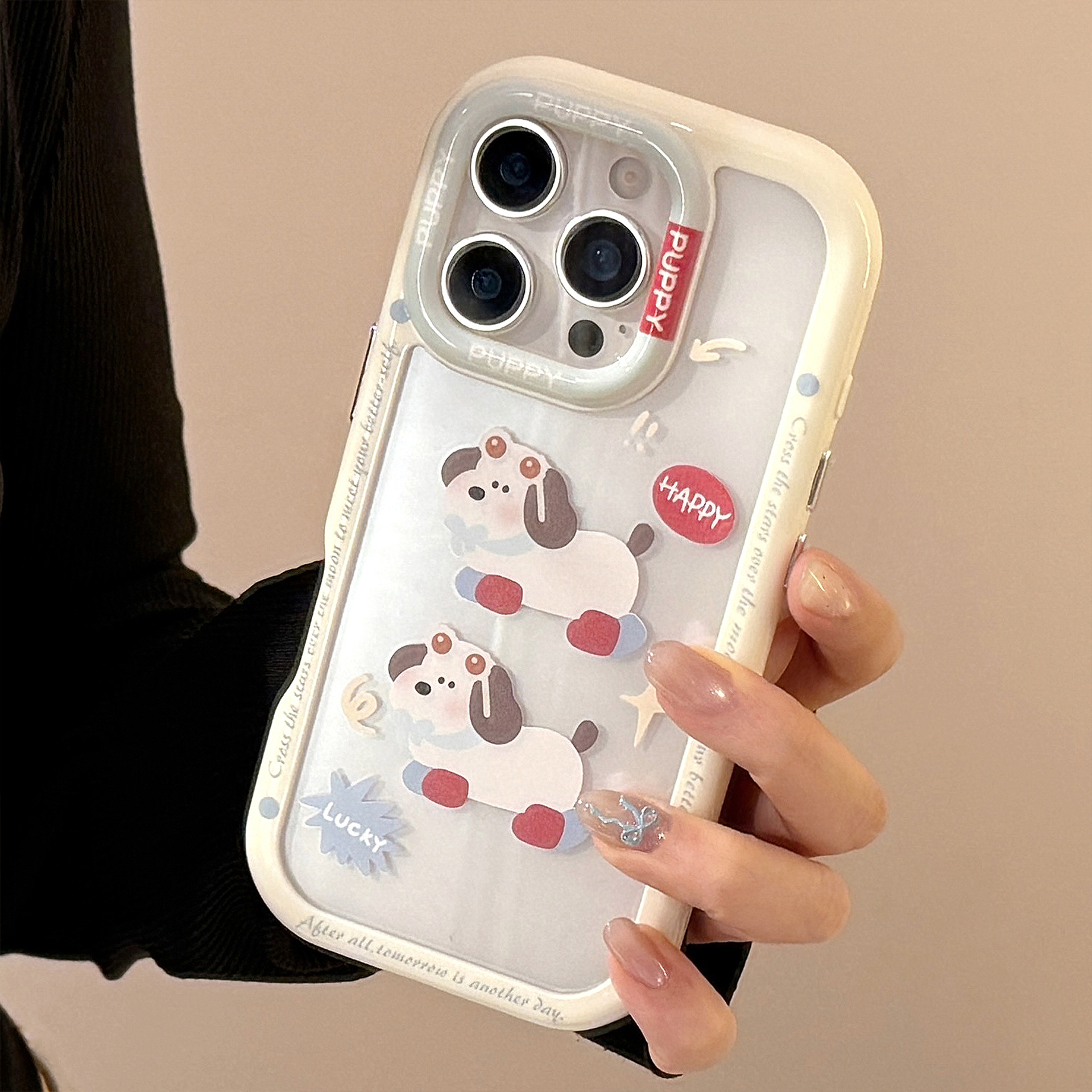 Cover protettiva per iphone con cagnolino e occhiali_voghion.com