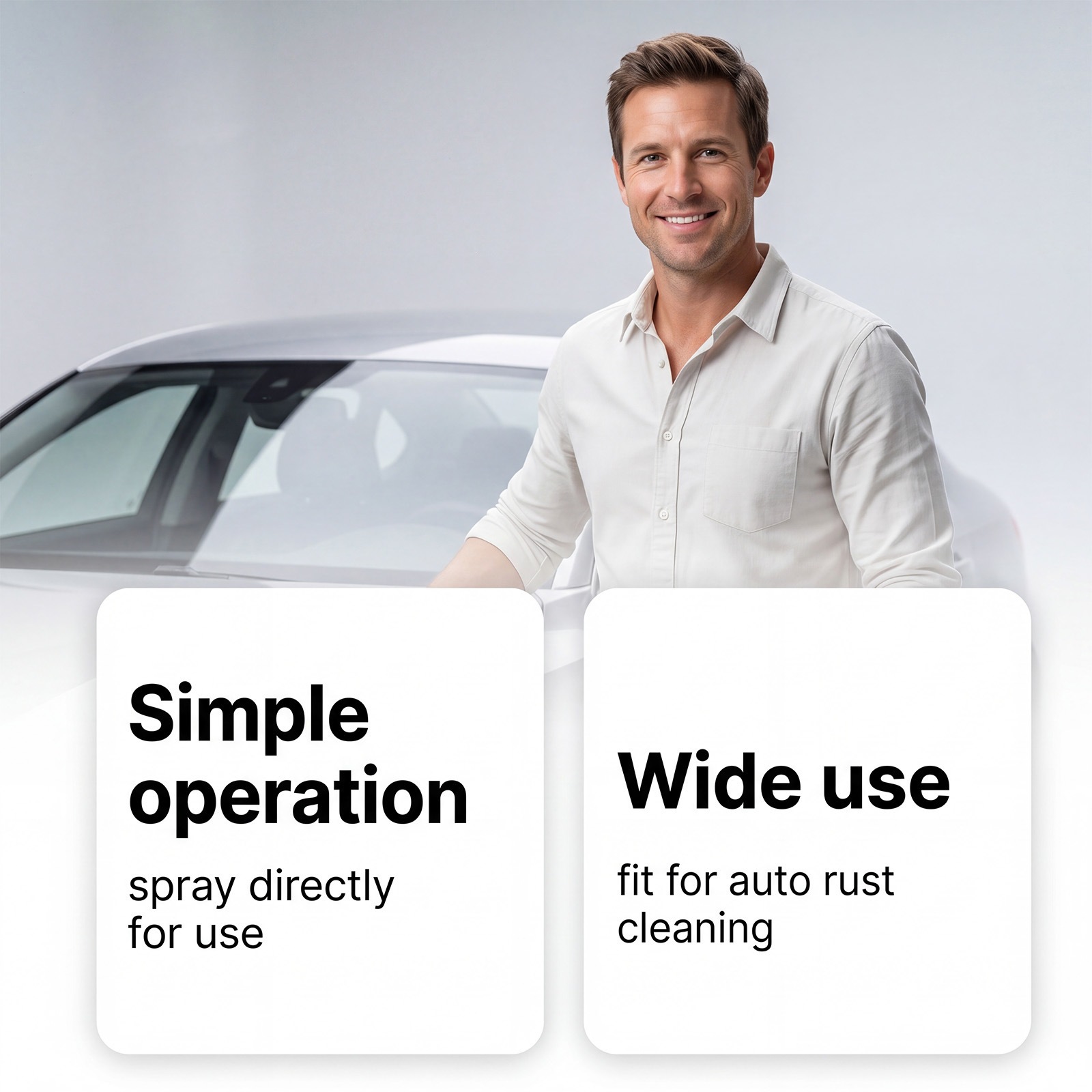 Rayhong Car Rust Remover, Metal Parts Rust Removal and Cleaning Agent, Car Hardware Cleaning Spray