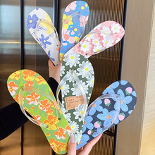 人字拖女鞋批发夏季情侣个性ins潮夹脚凉拖海边沙滩外穿拖鞋防滑