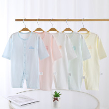 夏季薄款婴儿连体衣a类纯棉新生儿宝宝衣服哈衣爬服空调服婴童装