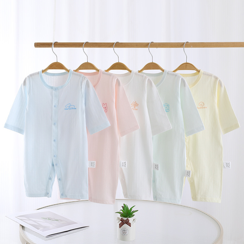 Summer thin baby jumpsuit category a cotton newborn baby clothes