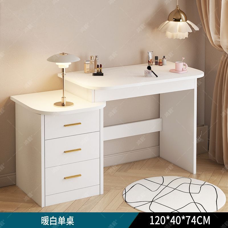 梳妆台主卧现代简约卧室化妆桌斗柜一体奶油风新款小型简易化妆台|undefined