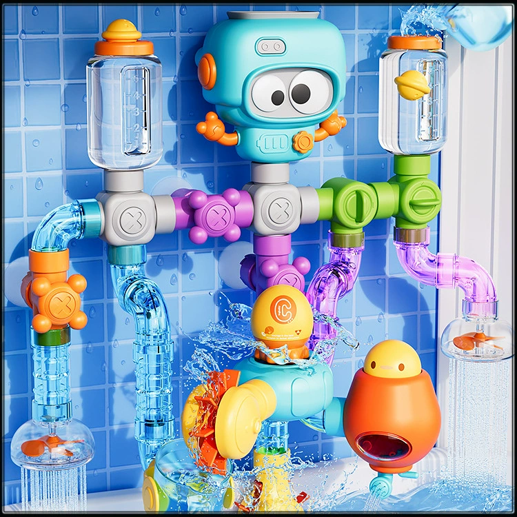 Конструктор-игрушка для игры в воде, купание для младенцев, для мальчиков и девочек, ручная работа