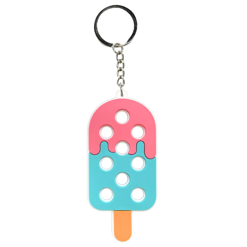 Hole Hole Colgante de llaver PVC pegamento blando DIY colgante de bolsas escolares colgante Amazon decoración regalos al por mayor stock image 25