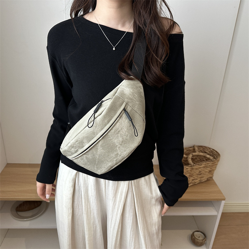 Bolso para mujeres 2026 nuevo estilo de alta sensación bolso de cintura para mujeres de moda casual simple versátil bolso de pecho deportivo de viaje