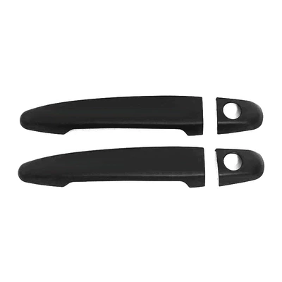 Other Automotive Exterior Supplies: Bowl Handles Decorative Frame Protective - two-door-version-ordinary-double-hole-dumb-black