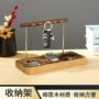 收纳大容量实木桌面储物架
