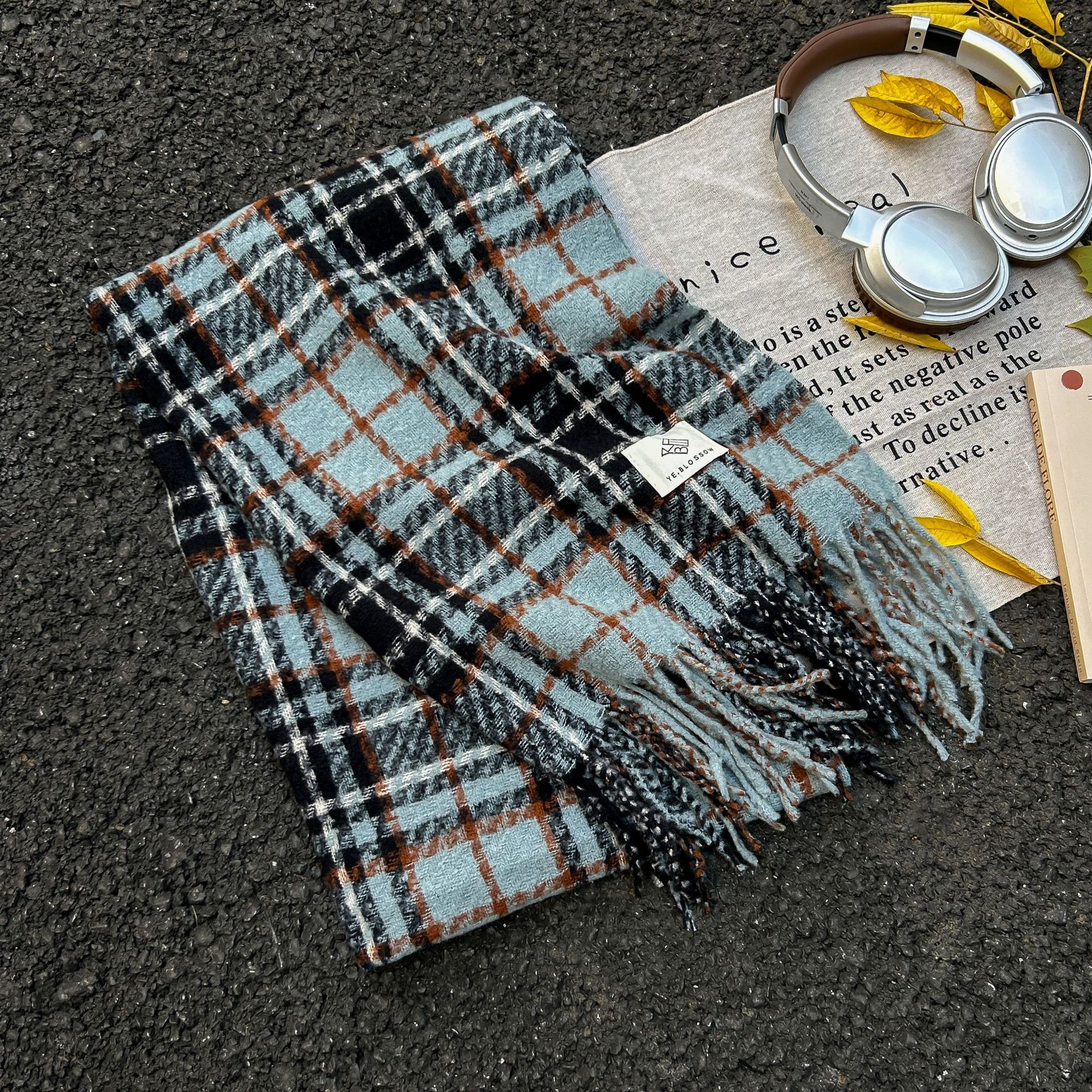 리턴 그리드 라이트 블루