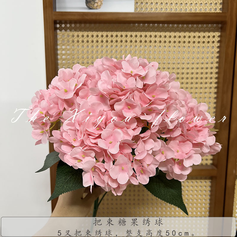 【模擬アジサイ】束キャンディアジサイ グリーン フレンチアジサイ 代替品 ウェディング フェイクフラワー 卸売|undefined