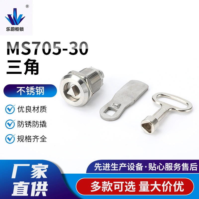 MS705-30 треугольный замок, цилиндрический замок, оборудование, дверной замок метро, электрический ящик, замок лифта, компрессионный поворот