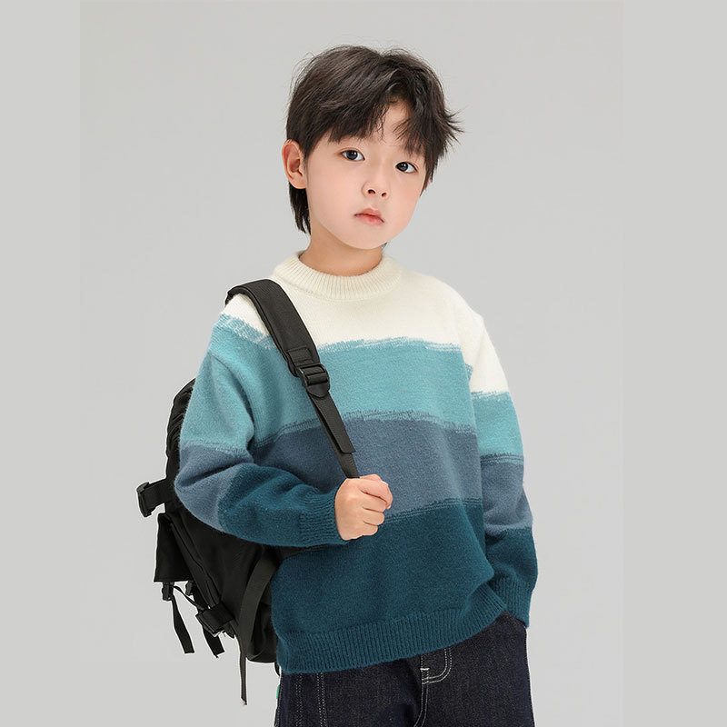 Children's Wear Boys Sweater Knitwear Autumn New Spring and Autumn Zhongda Children's Boys fleece-lined Top T2575 Children's Wear Boys Sweater Knitwear Autumn New Spring and Autumn Zhongda Children's Boys fleece-lined Top T2575