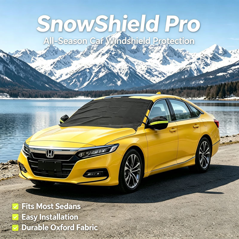 New car snow cover for the front windshield, made of Oxford fabric, enlarged and thickened, waterproof and frost-proof