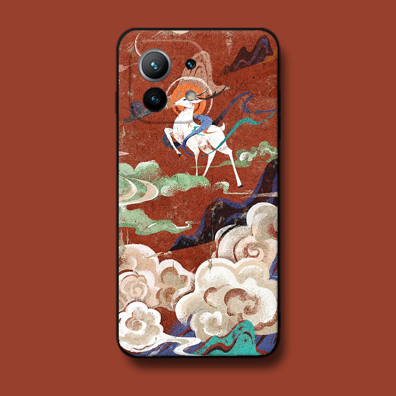 Coque de téléphone Huawei P50pro NOVA10, motif cerf divin en neuf couleurs, résistante à l'humidité, souple et intégrale. Protection antichoc._voghion.com