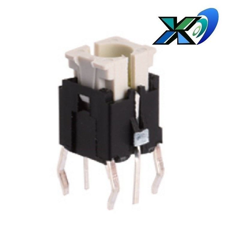 六脚插件带灯开关   插件带灯轻触开关    批发方形/圆形带灯开关