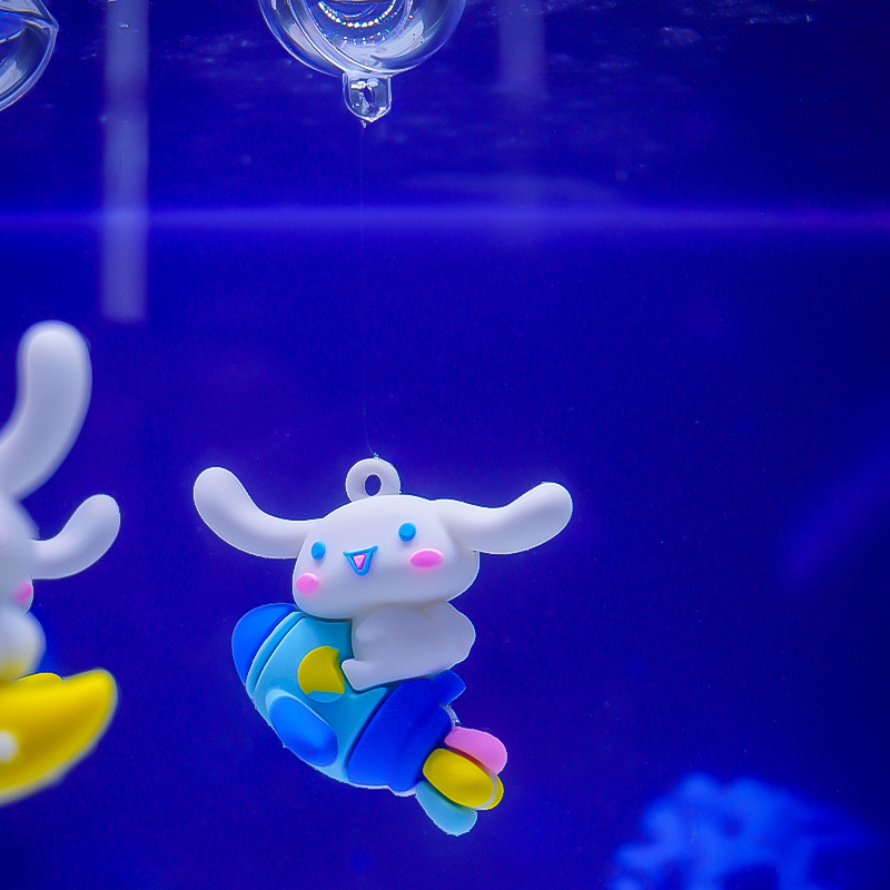 Nuevo Adorno Flotante de Bob Esponja para Acuario, Hombre Gordo Azul Buceador, Decoración Nueva y Popular en el Extranjero