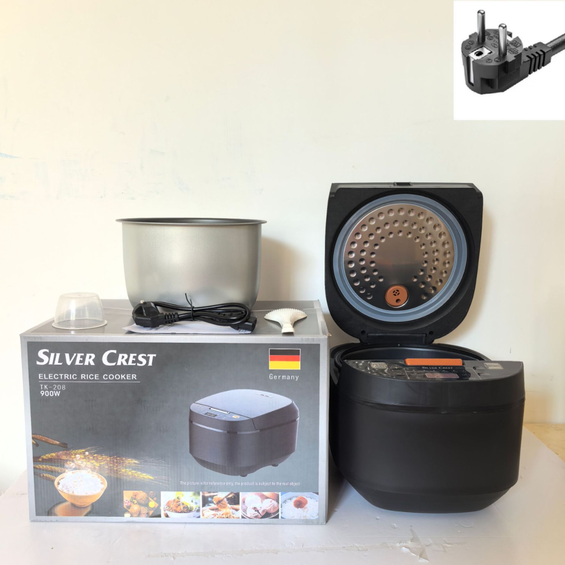 208 검정 단일 스프레이 밥솥 유럽 표준