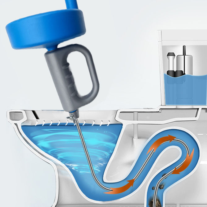 Hand-Cranked Unblocker for Household Use, a Tool for Clearing Clogged Drains, Unclogging Toilets, Floor Drains, and Small Pipes