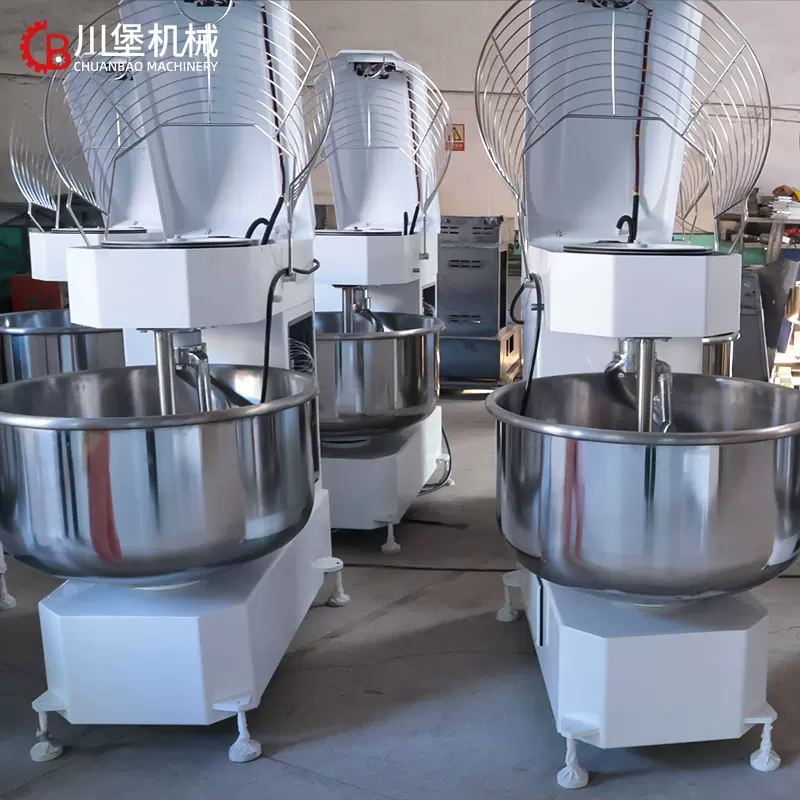 柏川和面机商用大型40升大容量全自动揉面机双速双动打面机15kg面