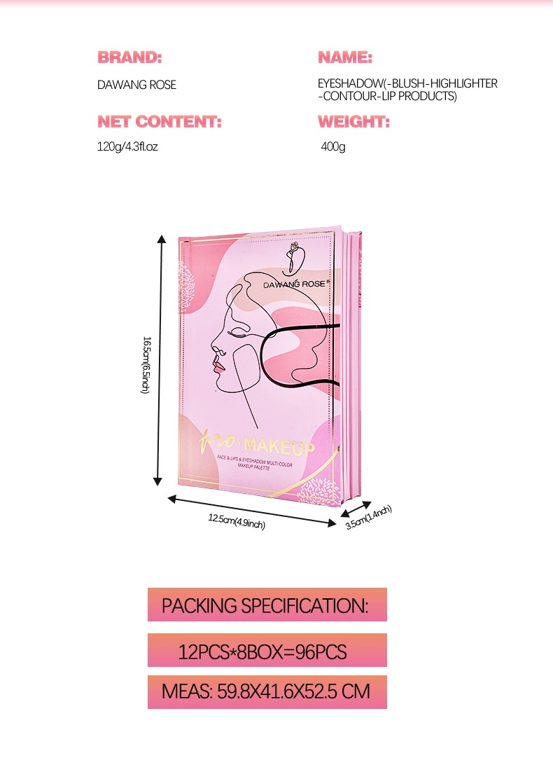 5 Layer Eyeshadow Palette Hgh Gloss Blush Concealer Universal Integrated Pearlescent Brightening Makeup_voghion.com