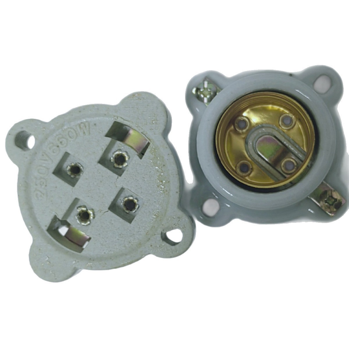 Fabricante de América del Sur E27 2 pulgadas lámpara de cerámica ciruela base de lámpara