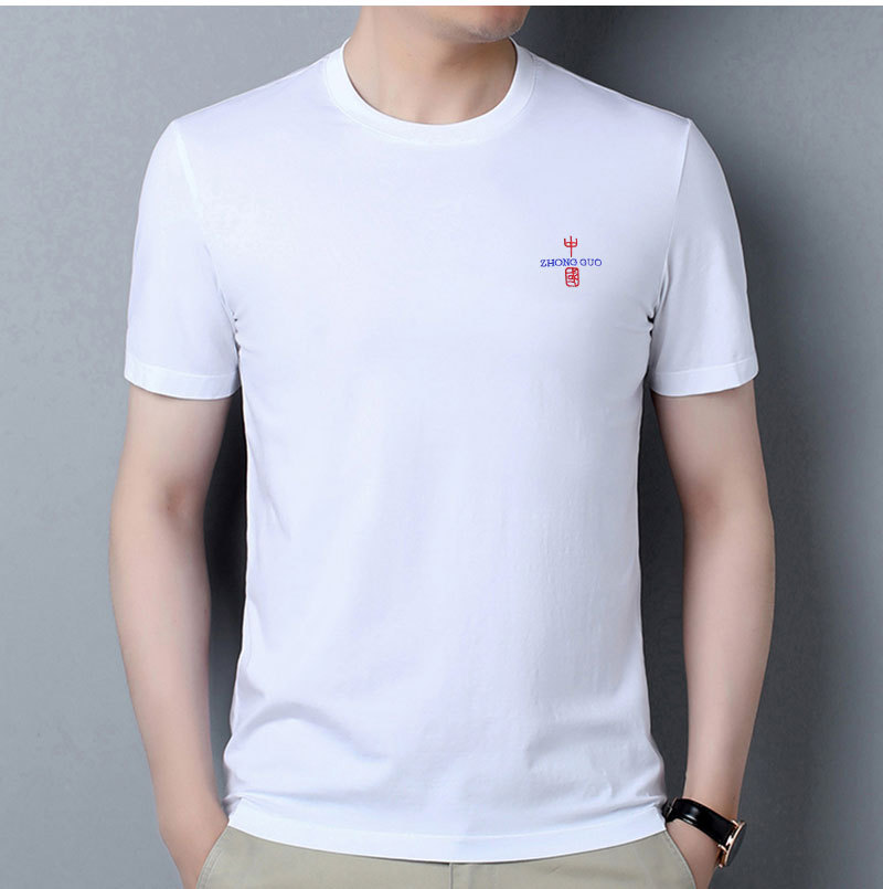 2022年夏季新款男装短袖T恤男式圆领体恤纯棉衣服中国风上衣详情7